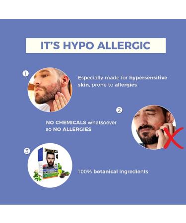 Indus Valley 100% Botanical Hypoallergenic Beard Color for Men - Dark Brown - Buy Online on GoSupps.com