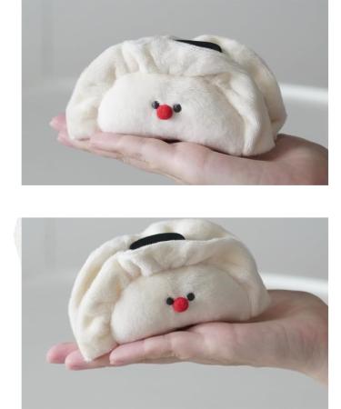 Limtula Adorkable Dumpling Furry Hair Claw Clips White Hair Jaw Clip Furry Hair Catch Barrettes Ponytail Holder Hair Props - Buy Online on GoSupps.com