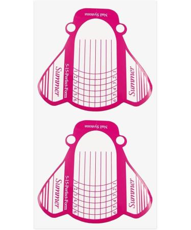 PuraQuot 100PCS Nail Paper Forms Nail Extension Form Stickers Adjustable Nail Forms for Gel Builder Perfect for Nail Art for Home & Salon - Buy Online on GoSupps.com