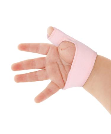 Yosoo Health Gear Baby Thumb Brace  Toddler Baby Finger Guard  Baby Thumb Fix Brace with Breathable Wrist Band  Infant Children Finger Thumb Support for Sprain Fracture Thumb Splint  Beige(XS)