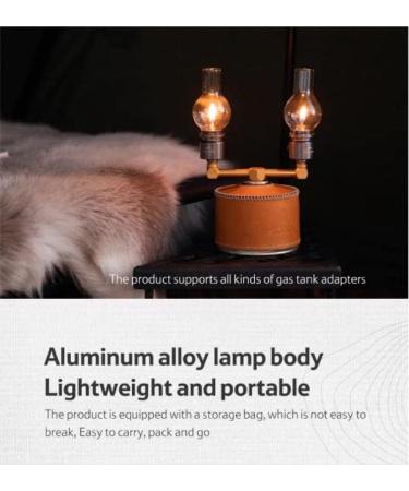 Qmint Outdoor Gas Lantern - Portable Dreamlike Candle Lamp for Tents | Glass Mantle Lantern - Buy Online on GoSupps.com
