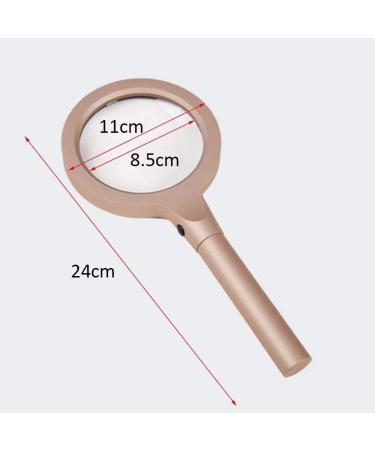 Magnifying Glass 10X Handheld Reading Magnifier Large Magnify Handle for Reading Map Book Inspection Coin Insect Rock Crossword Puzzle Kids - Buy Online on GoSupps.com