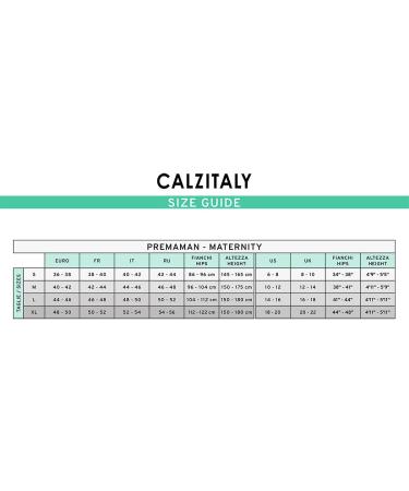 Calzitaly Maternity Footless Tights Black 100 DEN | Made in Italy | Pregnancy Leggings - M Black - Buy Online on GoSupps.com