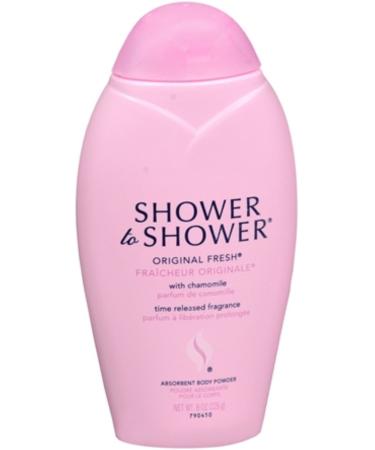 SHOWER TO SHOWER Body Powder Original Fresh 8 oz (Pack of 5) Fresh 8 Ounce (Pack of 5) - Buy Online on GoSupps.com