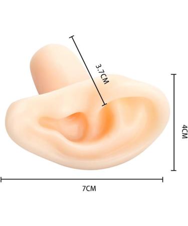 Simulation Silicone Ear Model - Life Size Artificial Ear Model Soft Silicone Ear Model for Teaching - for Ear Picking Practice Studs Earring Display Props left - Buy Online on GoSupps.com