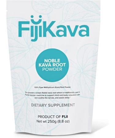 FijiKava Instant Kava Kava Powder 250g Premium Kava Root Powder with High Kavalactone Content Natural Relaxation Aid for Calmness Stress Relief and Sleep Support Easy-to-Mix