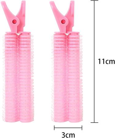 Hair Root Fluffy Clip 4 Pcs Non-Slip Cold Wave Curling Iron for Home Showers Salon DIY Styling Tools (Pink) - Buy Online on GoSupps.com
