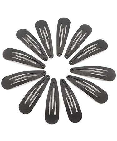 60PCS Black Metal Snap Hair Clips - 5cm Slipproof Hair Jewelry for Girls | Perfect Hair Clipping Accessories - Buy Online on GoSupps.com