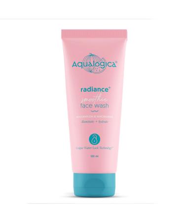 Aqualogica Radiance + Smoothie Face Wash with Watermelon | Cleanses & Controls Excess Oil | Niacinamide Helps Reduce Acne Marks & Spots | 3.38 Fl Oz/100 ml