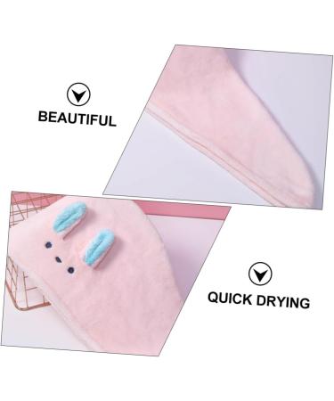 minkissy 2pcs Bunny Ears Dry Hair Hat Womens Head Wraps Turbans for Women Pretied Head Scarf for Washcloth Hair Turban Hat for Women Bath Coral Fleece Towel Hat Miss Absorb Water - Buy Online on GoSupps.com