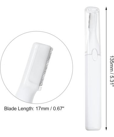VOCOSTE Electric Eyebrow Trimmer | Women's Portable Hair Razor for Face Lips Body - Battery Operated White - Buy Online on GoSupps.com