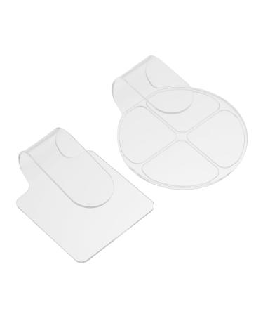 STOBOK STOBOK Makeup Mixing Plate Set Portable Makeup Tray Acrylic Makeup Trays for Nail Art for Professionals