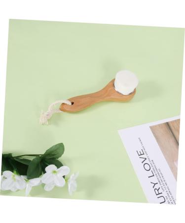 Housoutil 1pc Face Cleaning Beauty Brush Facial Brush with Soft Bristles Skin Cleanser Pore Scrub Face Skin Cleaning Brush Facial Exfoliating Brush Beech Wooden Pores - Buy Online on GoSupps.com