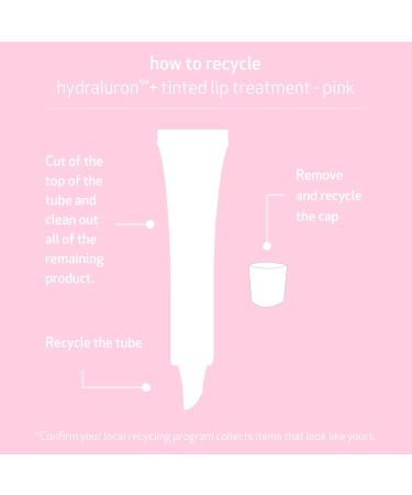 Hydraluron + Tinted Lip Treatment | Hydrating Anti-Aging Lip Balm (Pink) | 9ml - Buy Online on GoSupps.com
