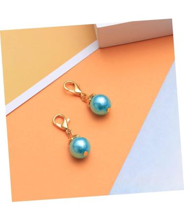 LALAFINA 60 Pcs DIY Bracelet Drop Pearls Round Ball Pendant Charms Gold Locket Pendant Accessories Set Alloy - Buy Online on GoSupps.com