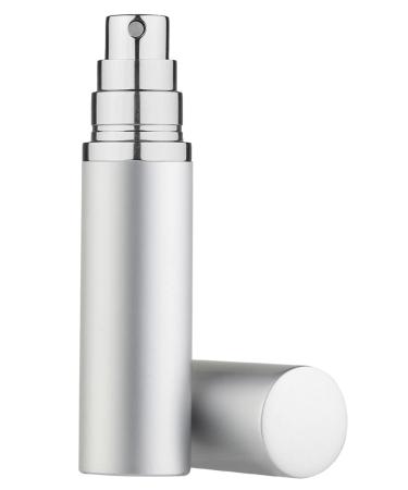 UULANFA Portable Mini Refillable Perfume Atomizer Bottle Empty Pocket Size Cologne Sprayer for Travel P9-Silver 0.3 Ounces