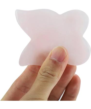 Natural Rose Quartz & Jade Massage Stone Scraping Plate - Healing Tool for SPA & Acupuncture - Buy Online on GoSupps.com