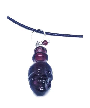 Purple Crystal Skull Perfume Bottle Filled with 0.25 ml of Our Famous 4X Pheromone Oil (Women's)