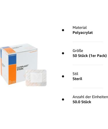 Buy CUTIPLAST Sterile Wound Dressing 10cm x 8cm - 50 Pcs | International Shipping Available - Buy Online on GoSupps.com