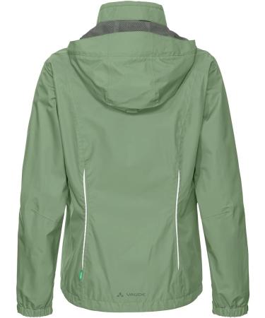 Vaude Women's Escape Bike Light Jacket - 2-Layer Rain Protection Hood in Collar Eco Finish - Reliable Cycling Gear in Willow Green - Buy Online on GoSupps.com