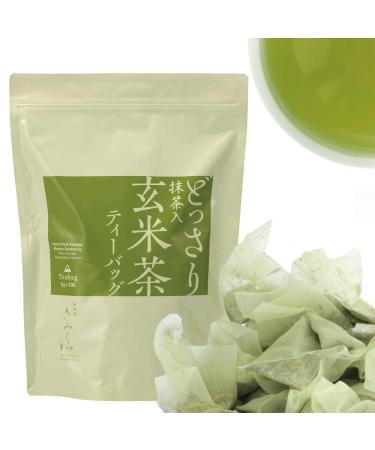 Genmaicha with Matcha Green Tea with Roasted Rice with Matcha 100 Teabags Value Pack from JAPAN | Japanese Tea KIMIKURA 2_matcha Genmaicha 5gx100bags