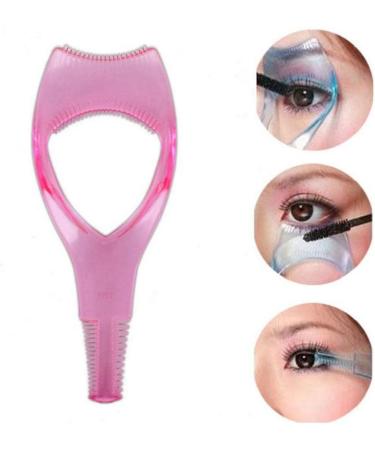 Pinicecore 3 in 1 Eyelash Makeup Tool - Mascara Guard Applicator & Comb - Perfect for Upper & Lower Lashes - Pink | International Shipping - Buy Online on GoSupps.com