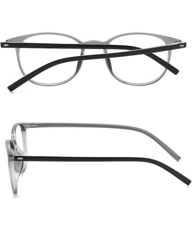IEYELUUK Reading Glasses (2 Pack) - Blue Light Filter Lightweight No Yellow Tint Transparent Gray 3.5x Magnification - Shop Now! - Buy Online on GoSupps.com