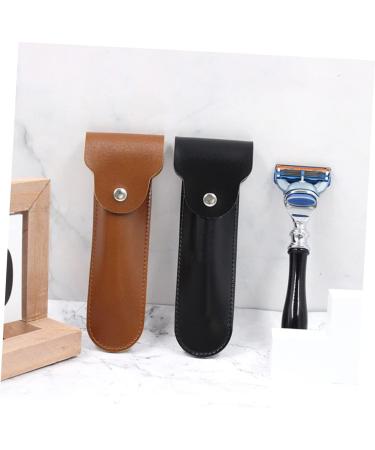 Lalafina Reiserasierer - 5-Piece Vintage Leather Razor Set for Hairdressers | Handmade Protection for Outdoor Use | Safe & Durable | 16.5x4.2cm | Buy Now! - Buy Online on GoSupps.com