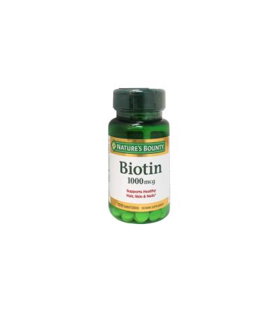 Nature's Bounty Biotin 1000mcg 100 ct