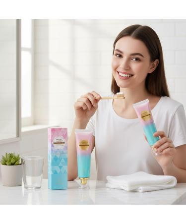 zowamap 2Pcs Nicotinamide Whitening Toothpaste for Stain Removal Natural Teeth Whitening Enamel Safe Bright Smile Fresh Breath - Buy Online on GoSupps.com