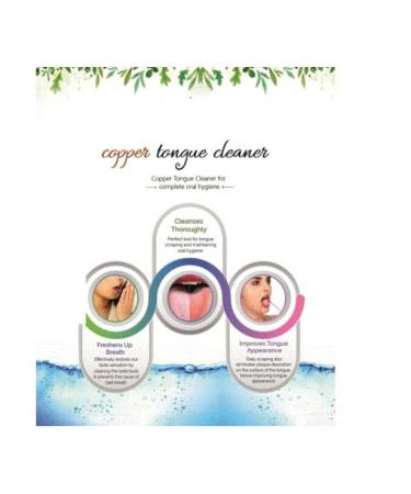 Premium Copper Tongue Scraper Set of 6 for Bad Breath - Easy-to-Use Metal Tongue Cleaners for Adults | Oral Care & Hygiene Solutions - Buy Online on GoSupps.com