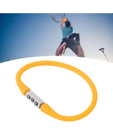 Balance Energy Bracelet - Negative Ion Release & Magnetic Therapy | Enhance Blood Circulation & Reduce Fatigue | Silicone Sports Health Bracelet (Orange) - Buy Online on GoSupps.com