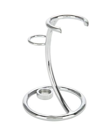 Valentine's Day Carnival Shaving Stand Holder Razor Holder Shaving Brush Stand Portable Shave Tool Kit(Silver)