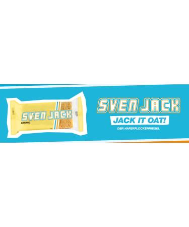 Sven Jack Energy Cake - Banana Flavored Endurance Bar | High Protein Low Sugar Oatmeal Snack | 125g (12 Pack) for Athletes - Buy Online on GoSupps.com