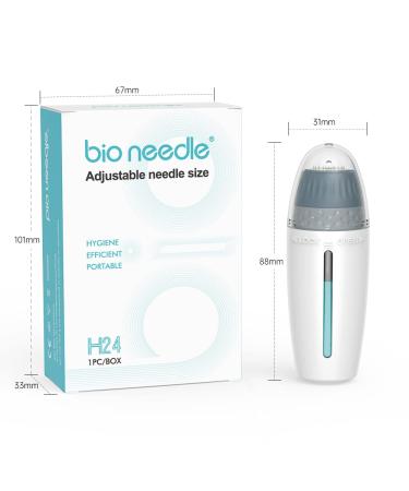 Adjustable Derma Stamp Bio Micro Needle 24 Pins Titanium - 0.25mm Microneedling Serum Applicator - Buy Online on GoSupps.com