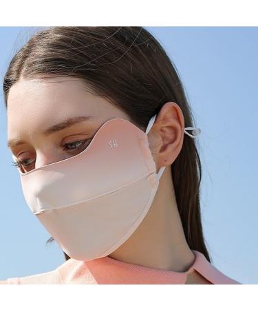 NAERTFD Summer Full Face Sun Protection Mask Breathable Ice Sile Veil for Outdoor Sports | Classic Purple - Buy Online on GoSupps.com