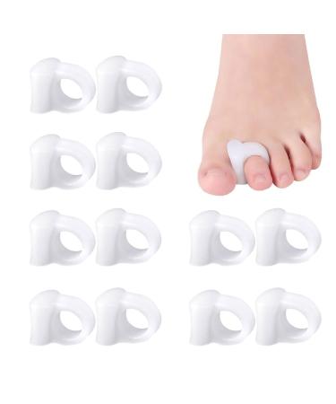 TSHAOUN 12x gel toe spreader for Bunion correction toe overlapping toes toe extensor gel toe spreader small hallux valgus relief small toe pressure and pain