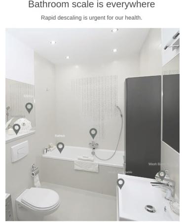 Powerful Bathroom Cleaner Removes Water Stains from Bathtubs Tiles and Glass Bathroom Floor Descaling Cleaner 500ml - Buy Online on GoSupps.com