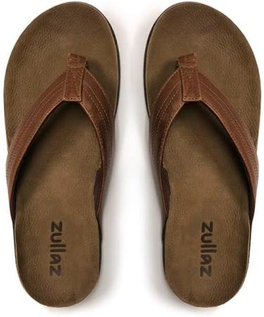 Zullaz Byron Men's Orthotic Flip Flops - Stylish & Comfortable Sandals with Arch Support - Buy Online on GoSupps.com