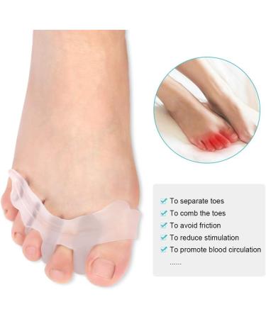 Buy Hallux Valgus Toe Spreader | Silicone Big Toe Extenders & Hammer Toe Correction | Pain Relief for Claw Toe & Bunion - 1 Pair - Buy Online on GoSupps.com