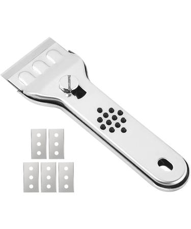 Hob Scraper - Blade Cleaning Scraper for Glass with 5 Replacement Blades | Stainless Steel Blade Scratches for Induction Hobs Glass Ceramic Hob Oven Shayu - Buy Online on GoSupps.com