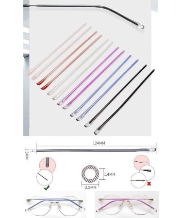 2 Pairs Glasses Temple Tips - Long Ear Pads Tubes Replacement - International Shipping Available - Buy Online on GoSupps.com