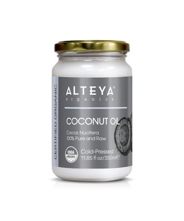Alteya Organic Extra Virgin Coconut Oil 11.85fl oz/ 350ml - 100% USDA Certified Organic Pure Natural Extra Virgin Coconut Oil (Cocos Nucifera)