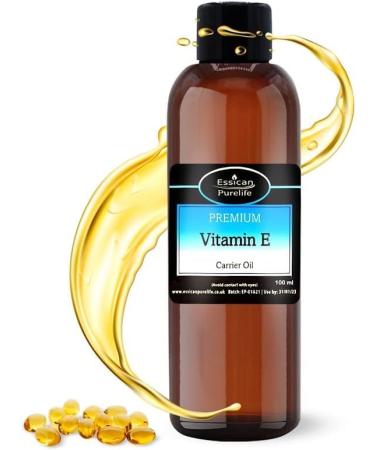 Vitamin E Oil for Skin Vitamin E Oil for Hair Vitamin E for Face Vit E Pure Oil Natural Vitamin E Vit E Oil Hair Pure Vitamin E Oil for Nails Vit E Oil for Scars - Vitamin E Oil 100ml Vitamin E 100.00 ml (Pack of 1)