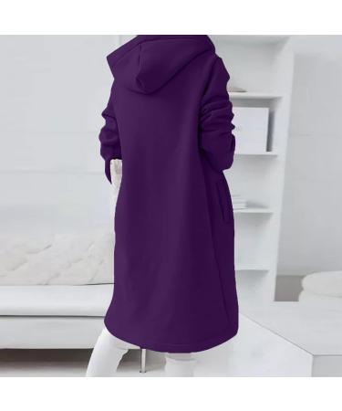 Yihaojia Women's Plus Size Full Zip-Up Hoodie Jacket Sweatshirt Casual Long Hoodies Long Sleeve Winter Jackets with Pocket Purple#78 3X-Large - Buy Online on GoSupps.com