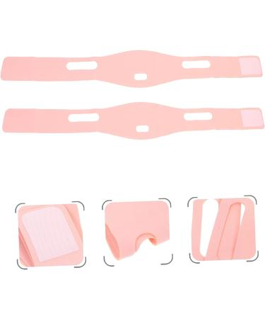 Healeved 6 Pcs Adult Snoring Solution Chin Strap Set - Anti-Snore Belts for Women and Men - Breathable Pink - 60x9x0.3cm - Buy Online on GoSupps.com