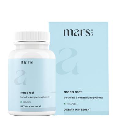 mars by GHC Maca Root Capsules with Ginseng Magnesium & Berberine | Supports Vitality & Overall Well-Being | Pack of 1 | 60 Capsules 60 Count (Pack of 1)