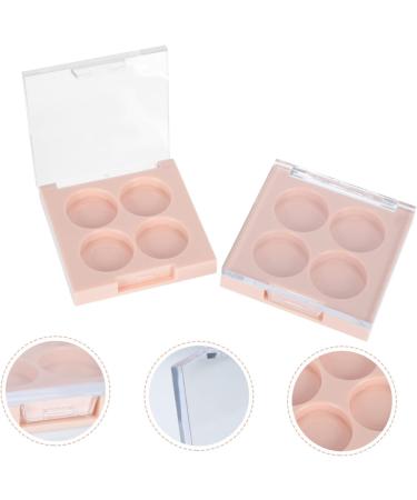 WOFASHPURET Makeup Pallette 2pcs Eye Shadow Replacement Box Loose Powder Filling Travel Convenient Eyeshadow Lipstick Tray - Buy Online on GoSupps.com
