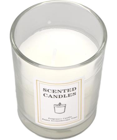 Scented White Soy Wax Candle | Rich Fragrance & Odor Removal | Elegant for Bedroom Office & Bar - International Shipping Available - Buy Online on GoSupps.com