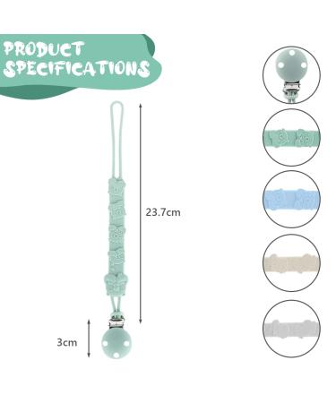 Vicloon Silicone Pacifier Chain - 4 Pack Animal Style Baby Pacifier Clips for Boys & Girls | Ideal Gift for Newborns - Buy Online on GoSupps.com